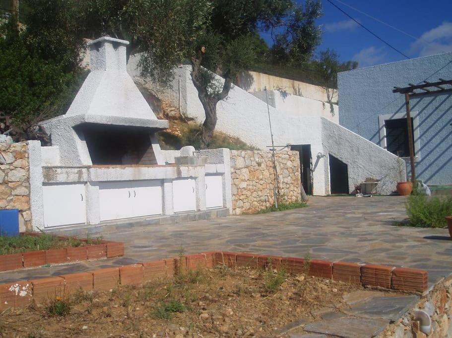 Villa With Breathtaking Views And Private Beach Agios Dimitrios  Exterior foto